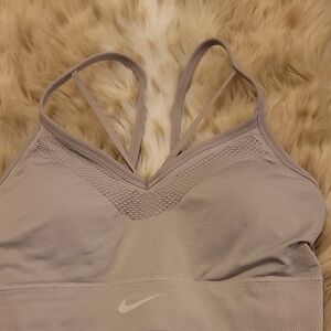 Nike Women's Dri-fit Light Gray Sports Bra